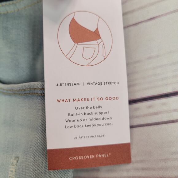 Isabel Midi Short Blue Size 18 Maternity Shorts Ingrid + Isabel - Picture 4 of 6